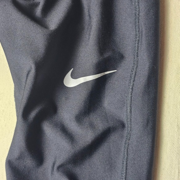 Nike Men's Gym & Training Leggings Size Medium Black with Zippered Ankles - Picture 8 of 13
